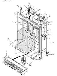 Description cabine poudrage manuelle MANUCART